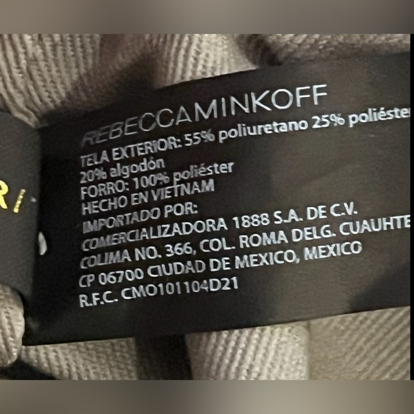 REBECCA MINCOFF Metallic Ruched Vegan Leather Zippered Clutch Bag NWT HU20EGNC07 - Picture 6 of 15